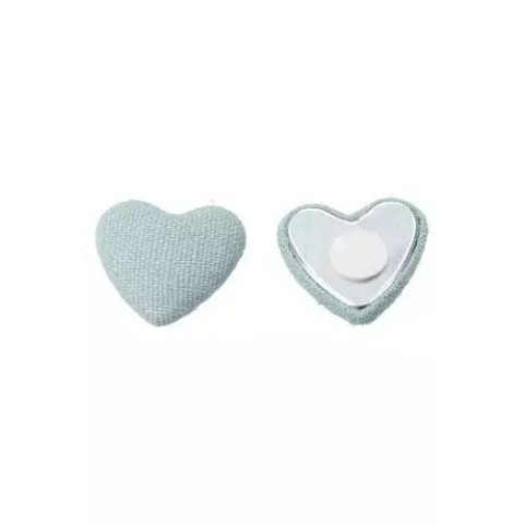 CUORE CON ADESIVO MM25 CELESTE